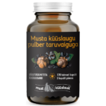 UUDISTOODE! Musta küüslaugu ja taruvaigu kapslid (120 kps) Musta Küüslaugu (90%) ja taruvaigu (10%) kapslid on looduslik toidulisand, mis tugevdab immuunsust ja aitab stressiga toime tulla. Võta 3 kapslit päevas ja luba neil võimsatel looduslikel väeallikatel oma organismi toetada.