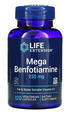Mega Benfotiamiin - superimendumisega B1-vitamiin närvisüsteemi ja energiatootmise toetamiseks